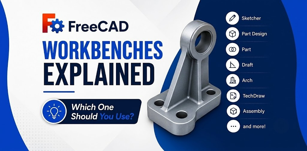 FreeCAD Workbenches Explained: Which One Should You Use?